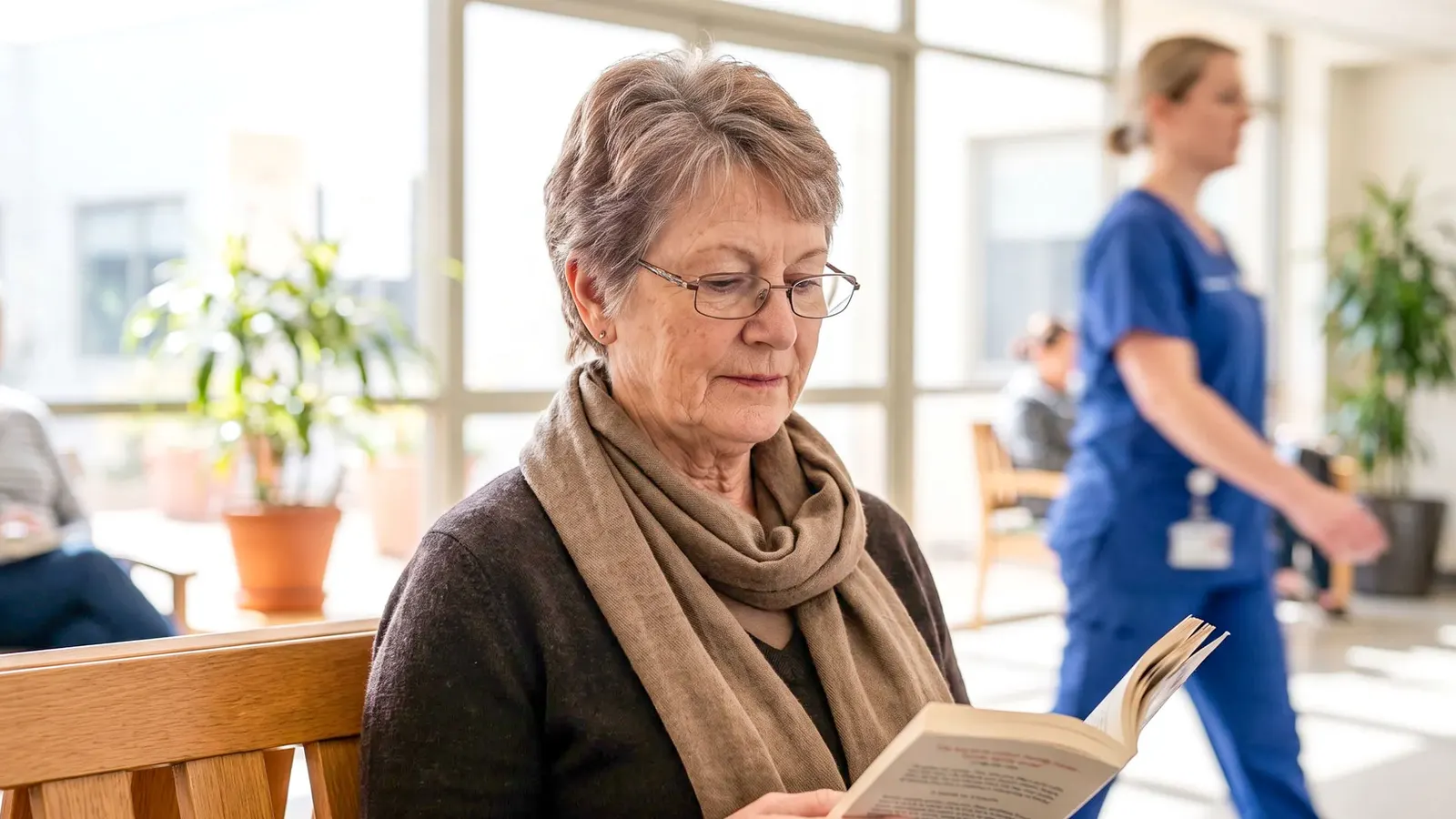 Ärztin erklärt am Bildschirm ein Therapieschema